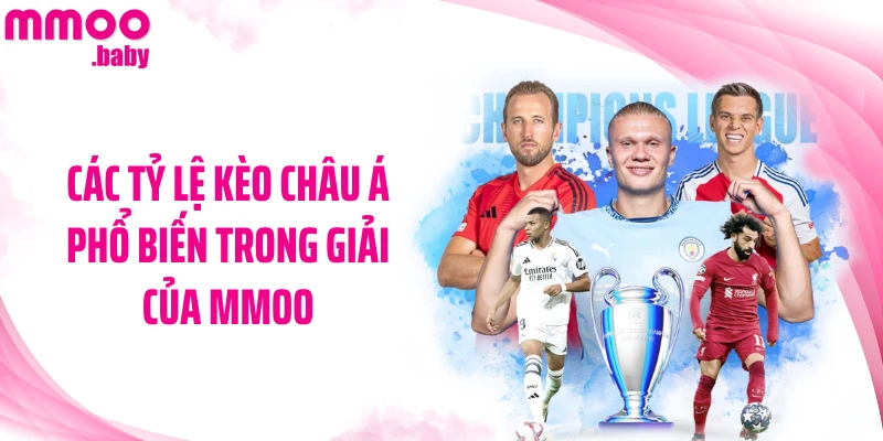 Các tỷ lệ kèo châu Á phổ biến trong giải của MMOO